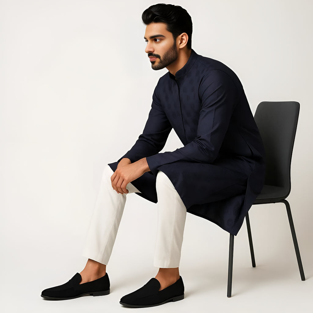 Embroidered Straight Long Kurta