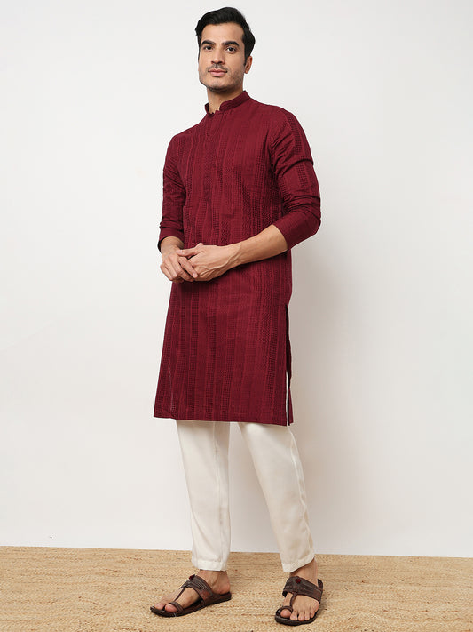Lapet Straight Long Kurta