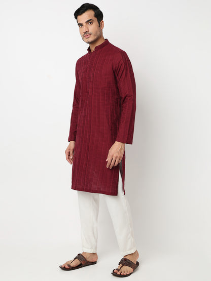 Lapet Straight Long Kurta