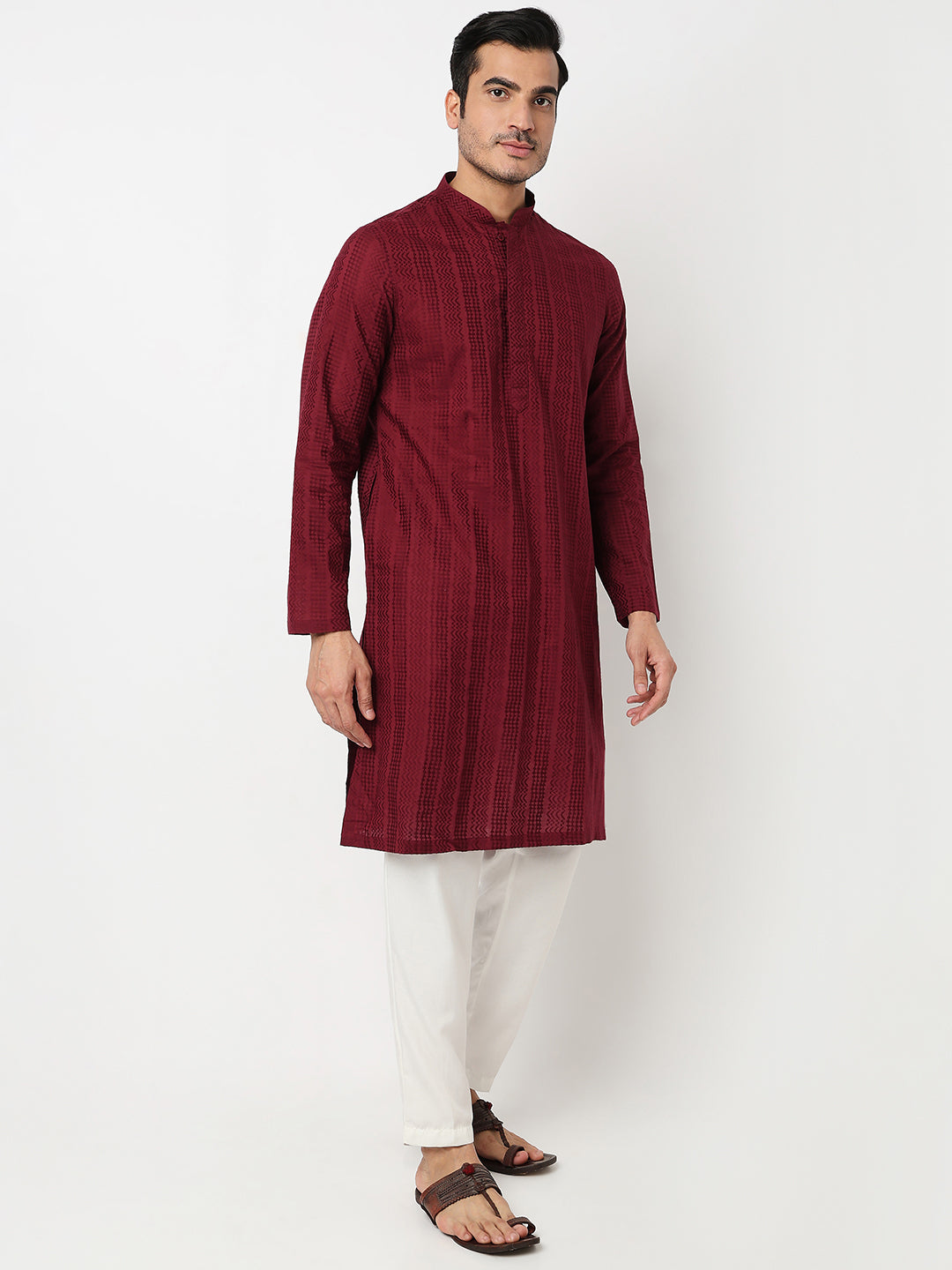 Lapet Straight Long Kurta