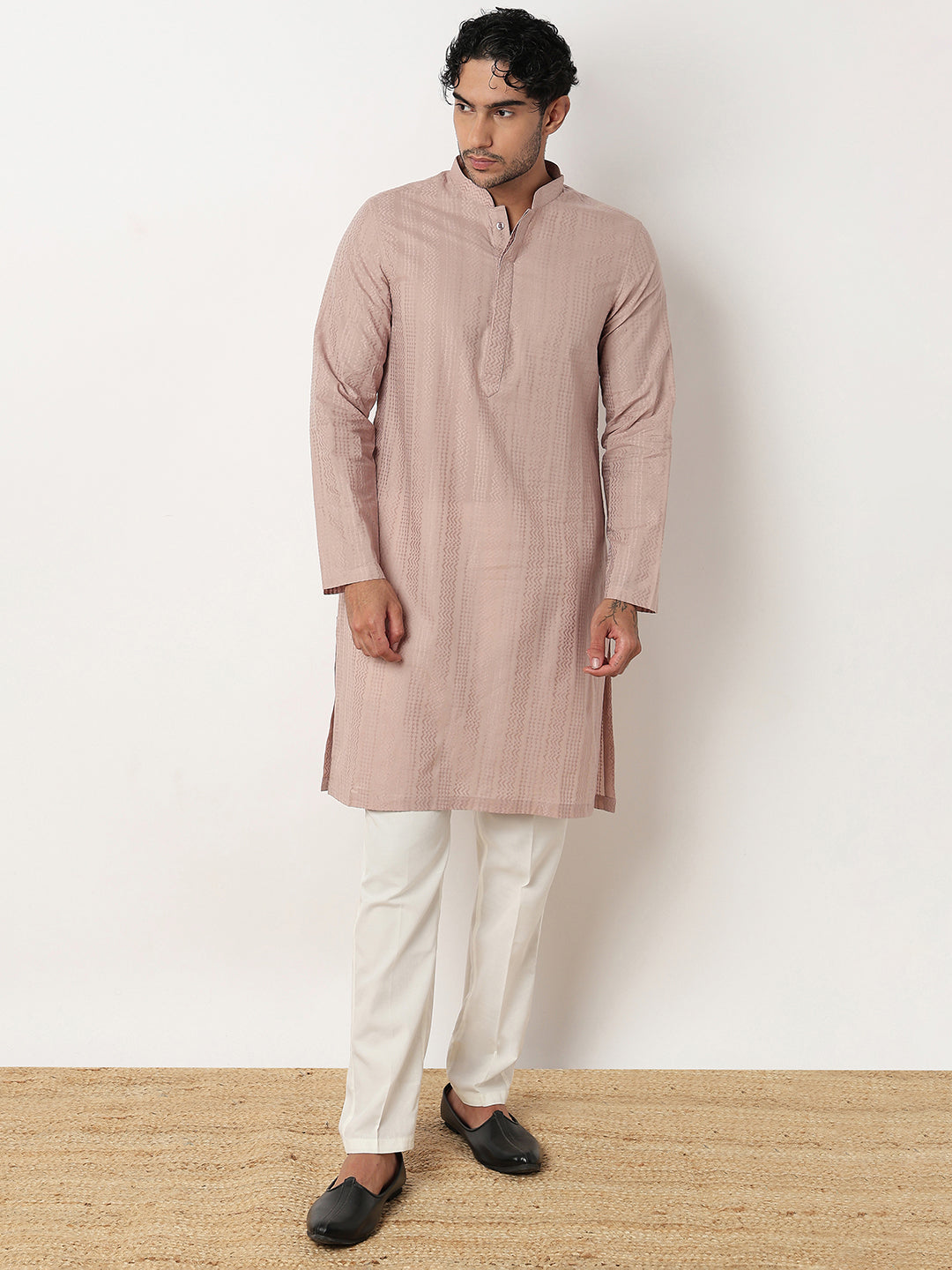 Lapet Straight Long Kurta