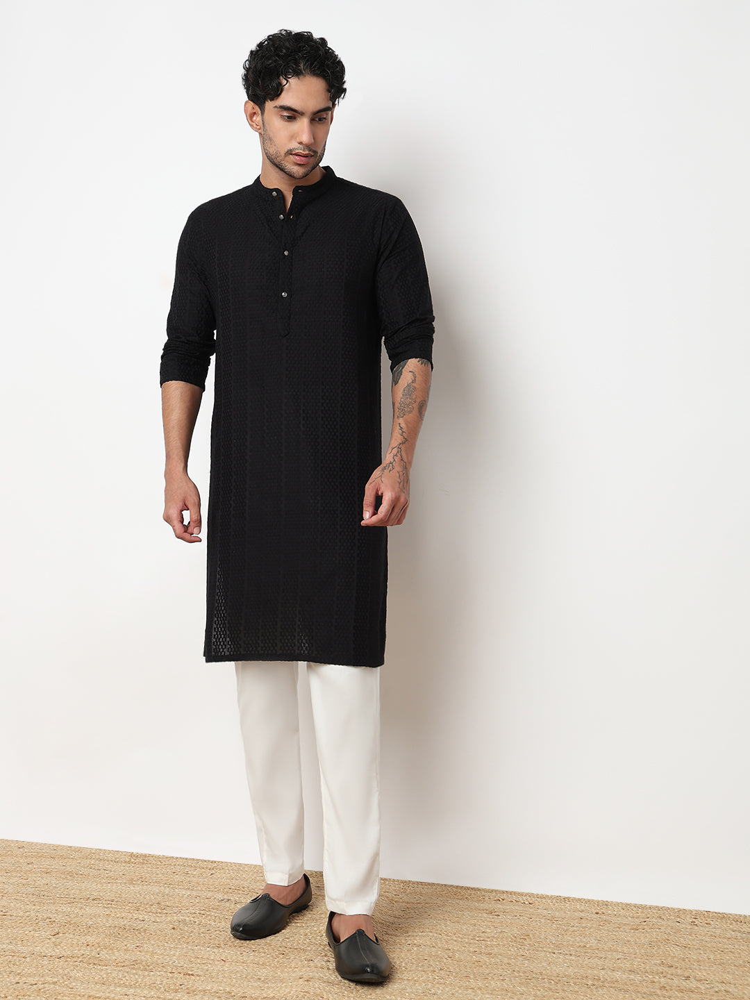 Lapet Straight Long Kurta