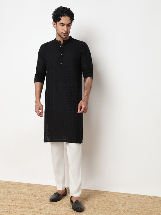 Lapet Straight Long Kurta