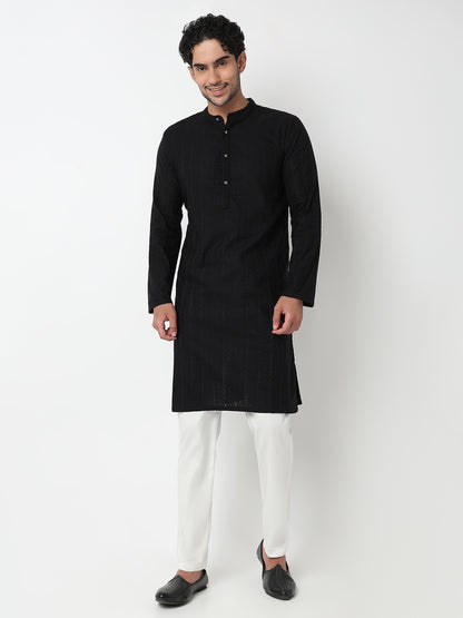Lapet Straight Long Kurta