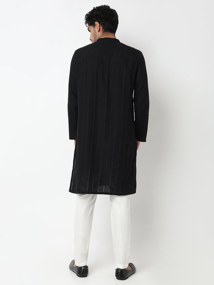 Lapet Straight Long Kurta