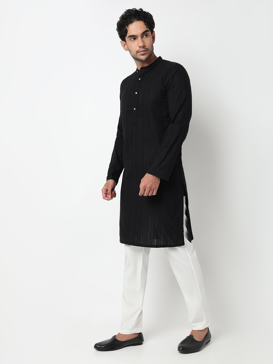 Lapet Straight Long Kurta