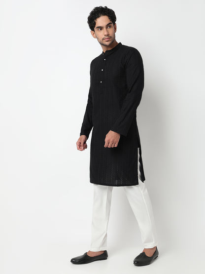 Lapet Straight Long Kurta