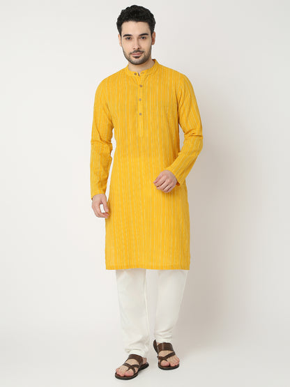 Straight Fit Printed Full Sleeve Kurta