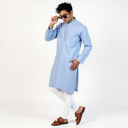 Striped Straight Long Kurta