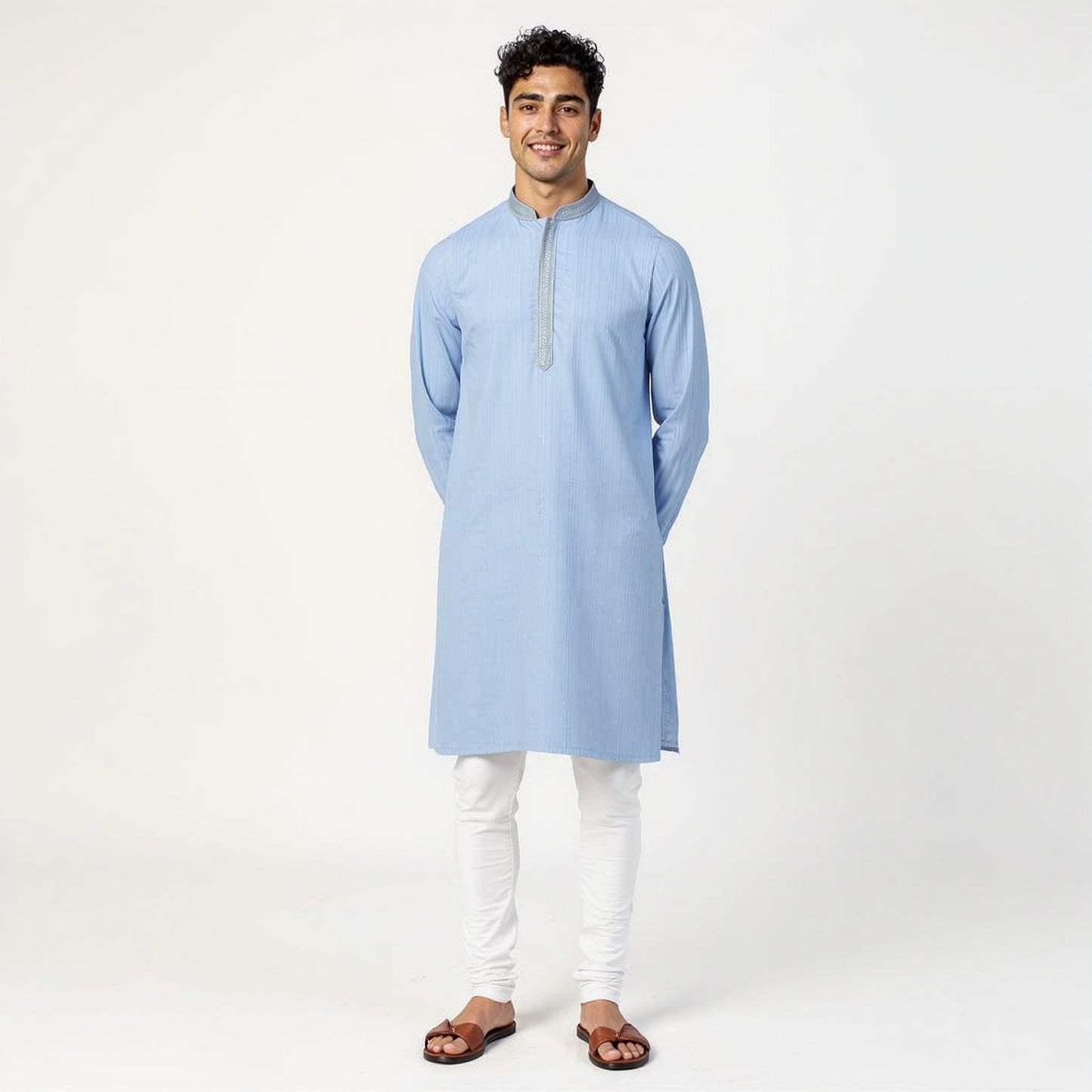 Striped Straight Long Kurta