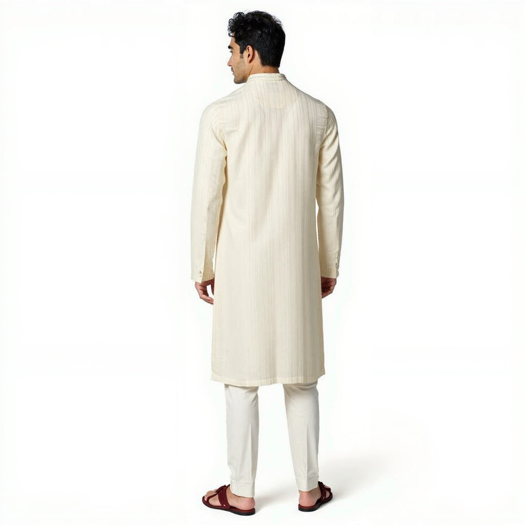 Striped Straight Long Kurta