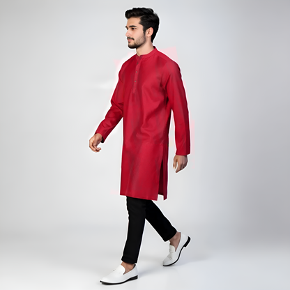 Jacquard Straight Long Kurta