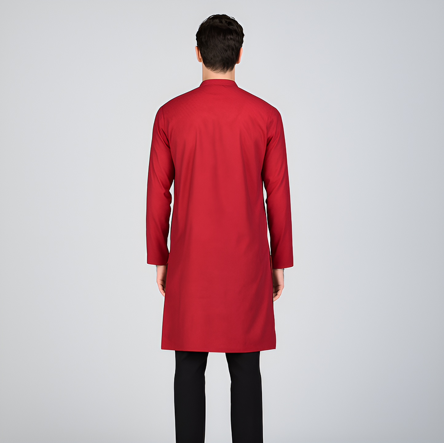 Jacquard Straight Long Kurta