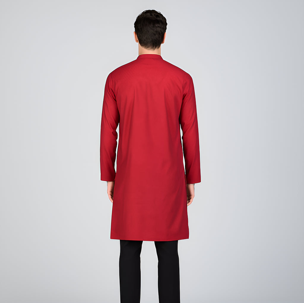 Jacquard Straight Long Kurta