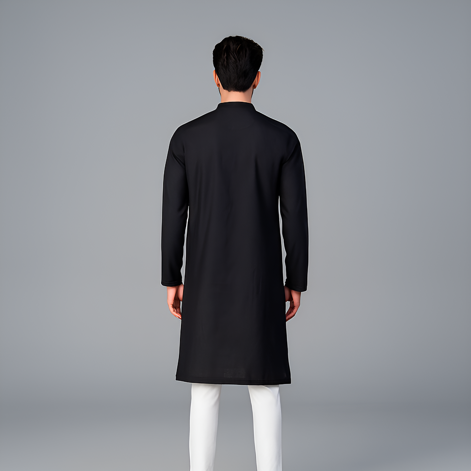 Jacquard Straight Long Kurta
