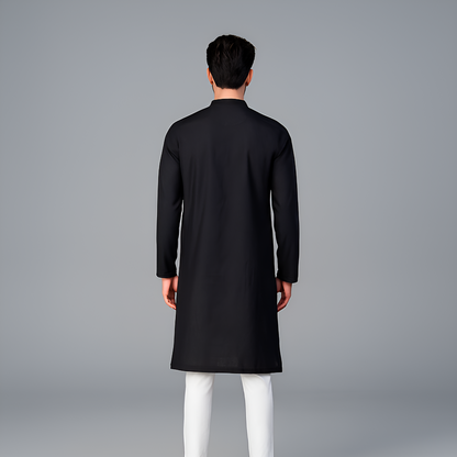 Jacquard Straight Long Kurta