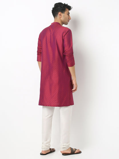 Regular Fit Printed Mandarin Collar Full Sleeve Kurta
