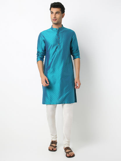 Regular Fit Printed Mandarin Collar Full Sleeve Kurta