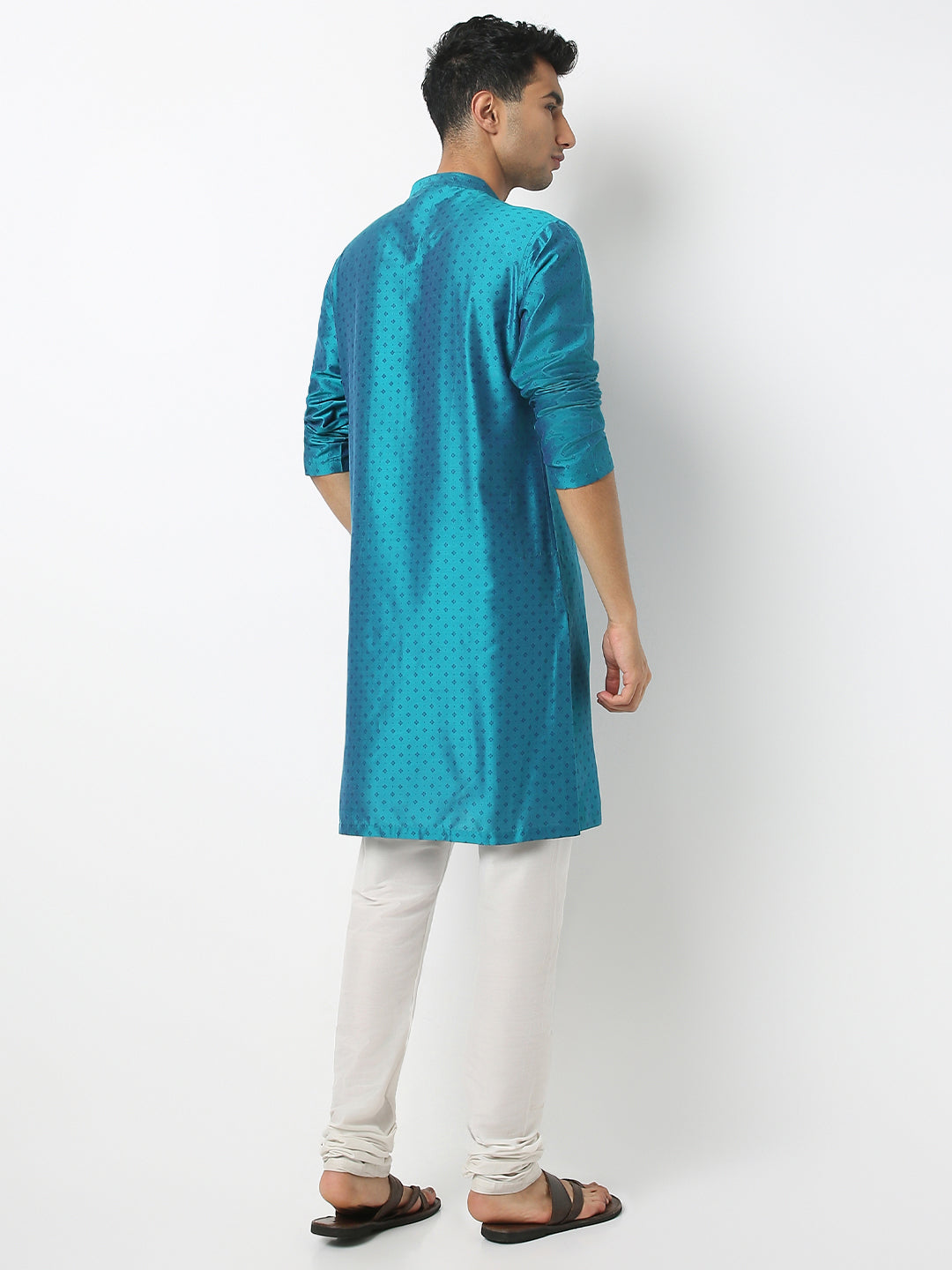 Regular Fit Printed Mandarin Collar Full Sleeve Kurta