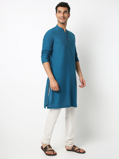 Regular Fit Printed Mandarin Collar Full Sleeve Kurta