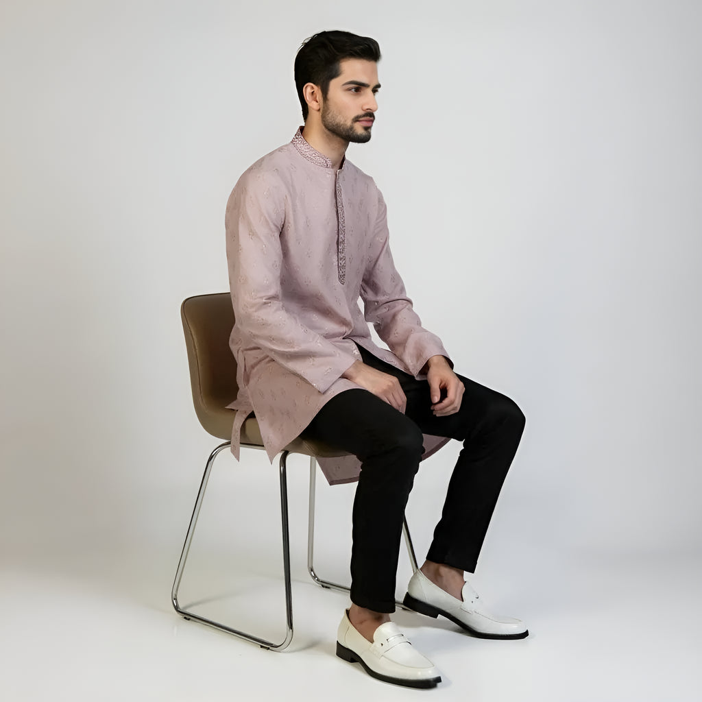 Embroidered Straight Long Kurta
