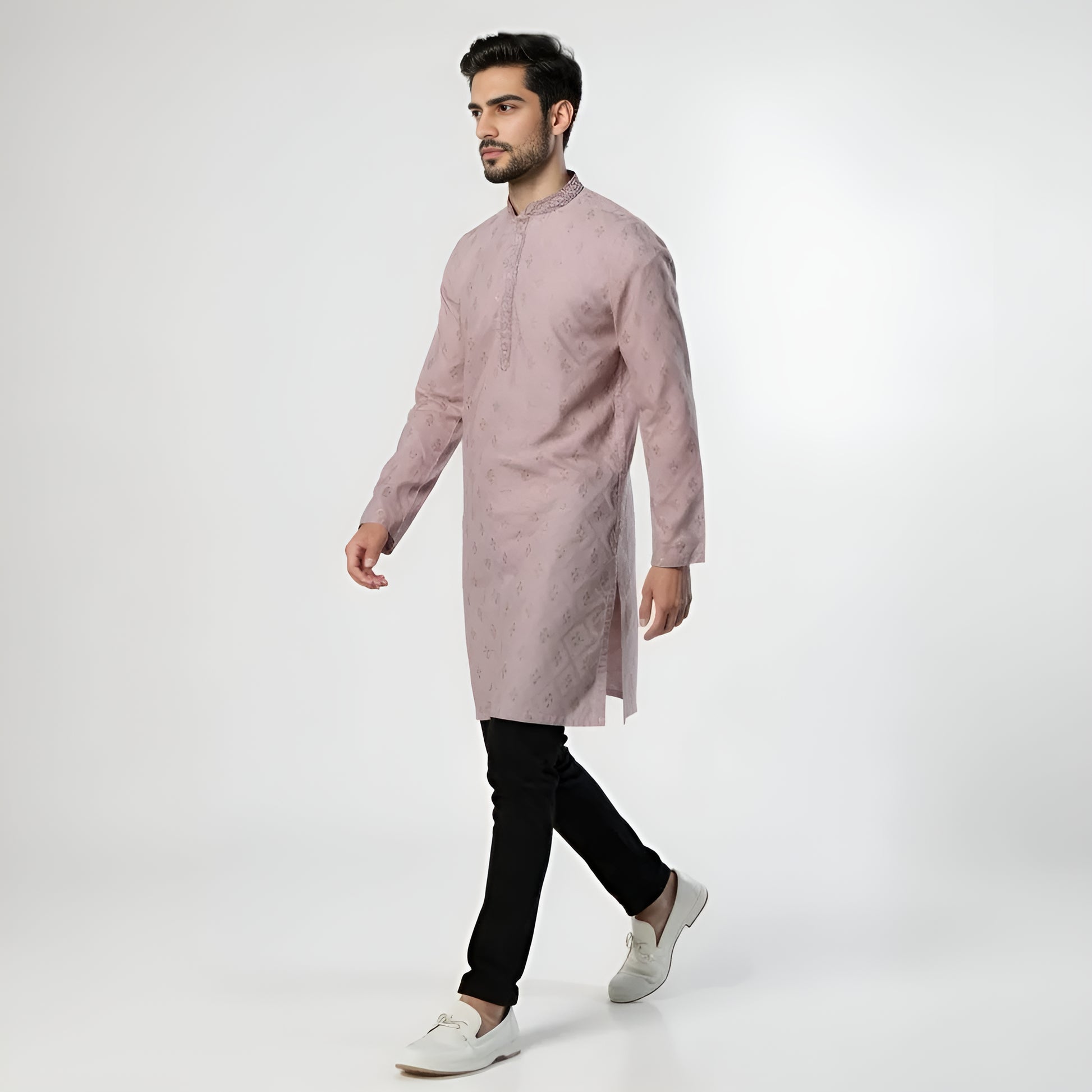 Embroidered Straight Long Kurta