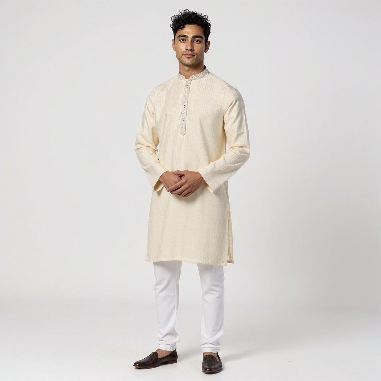 Embroidered Straight Long Kurta