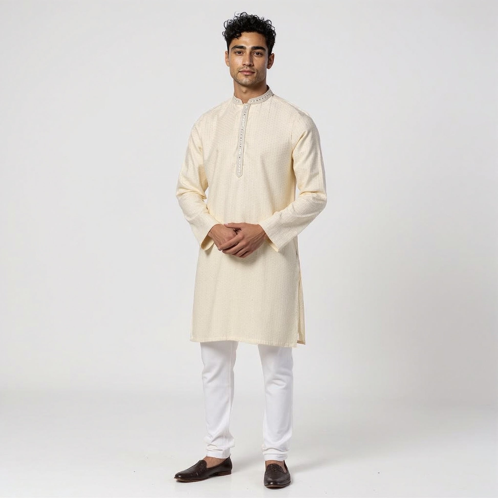 Embroidered Straight Long Kurta