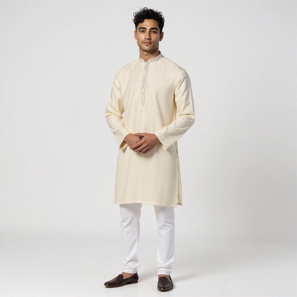 Embroidered Straight Long Kurta