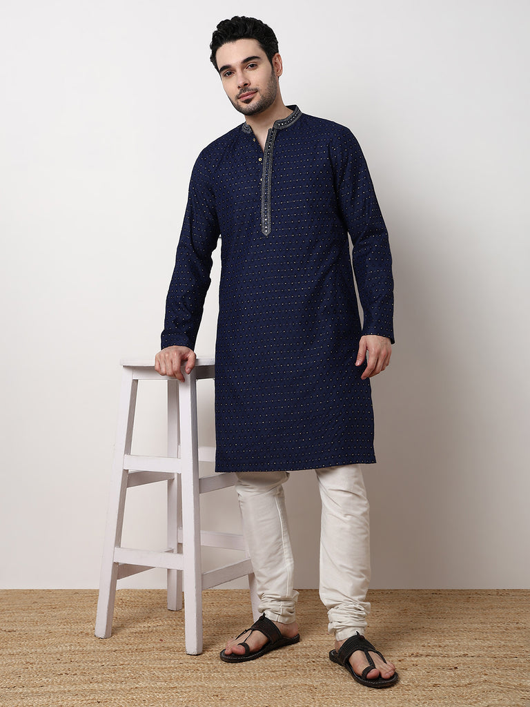 Jacquard Festive Long Kurta