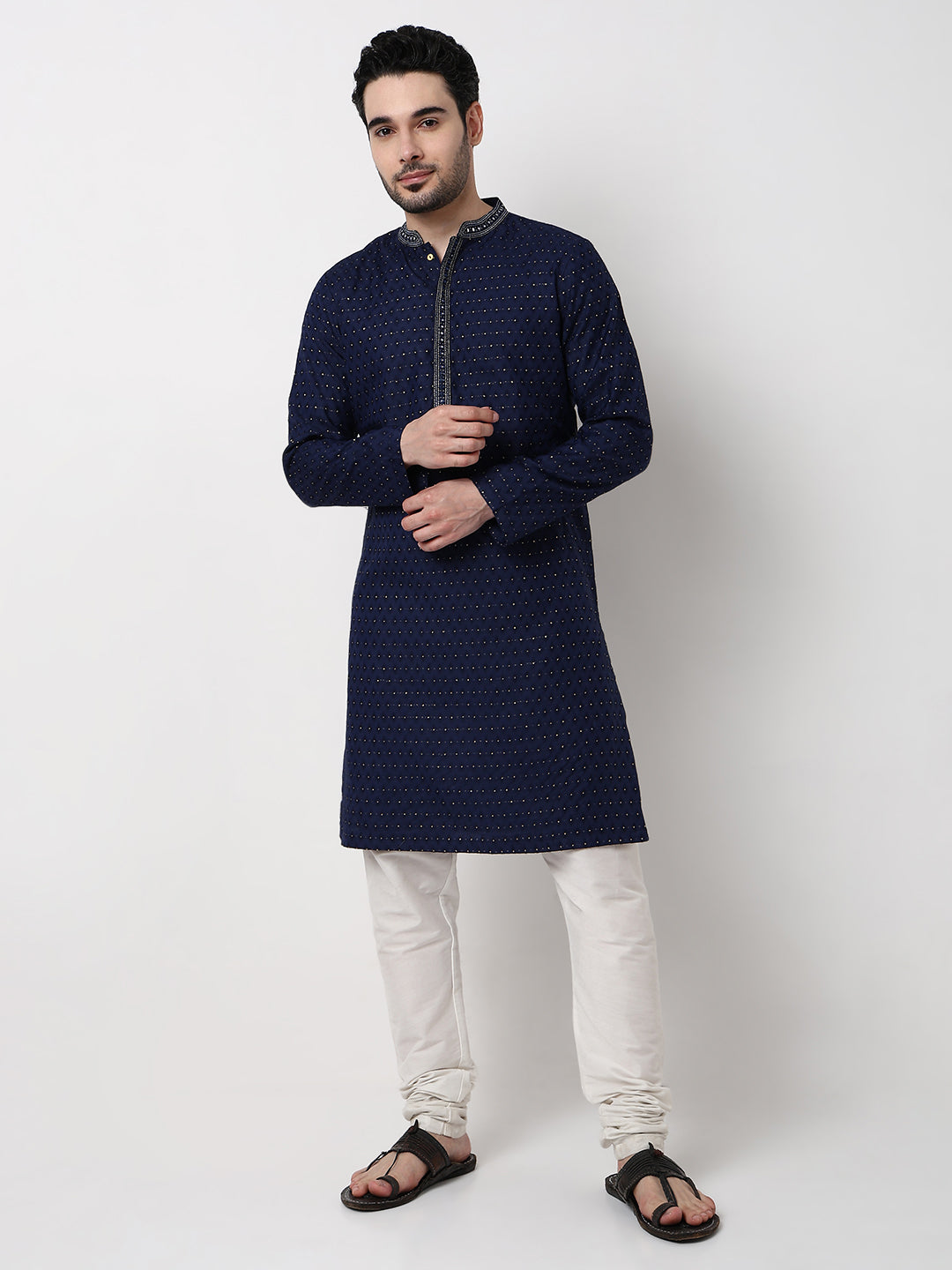 Jacquard Festive Long Kurta
