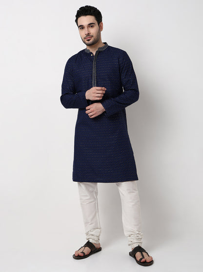 Jacquard Festive Long Kurta