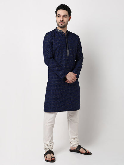 Jacquard Festive Long Kurta