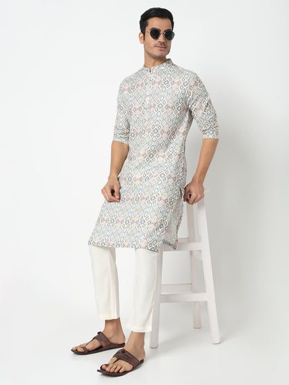 Digital Printed Straight Long Kurta
