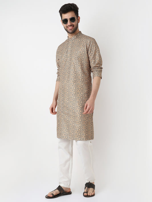 Digi Print Straight Long Kurta