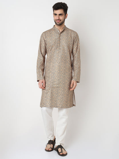 Digi Print Straight Long Kurta