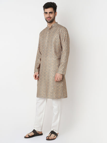 Digi Print Straight Long Kurta