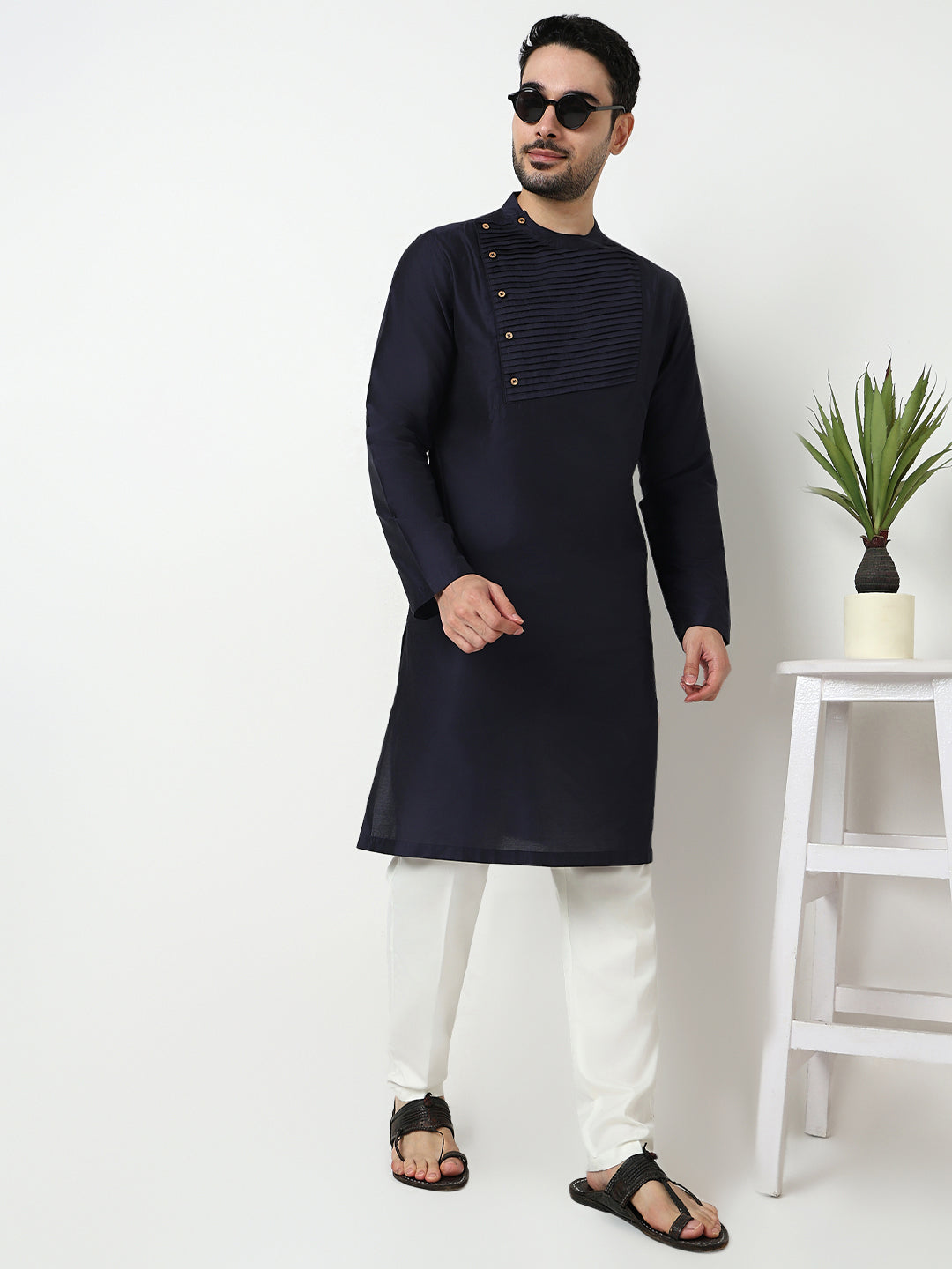 Pintuck Long Kurta