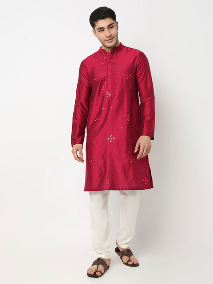 Embroidered Straight Long Kurta