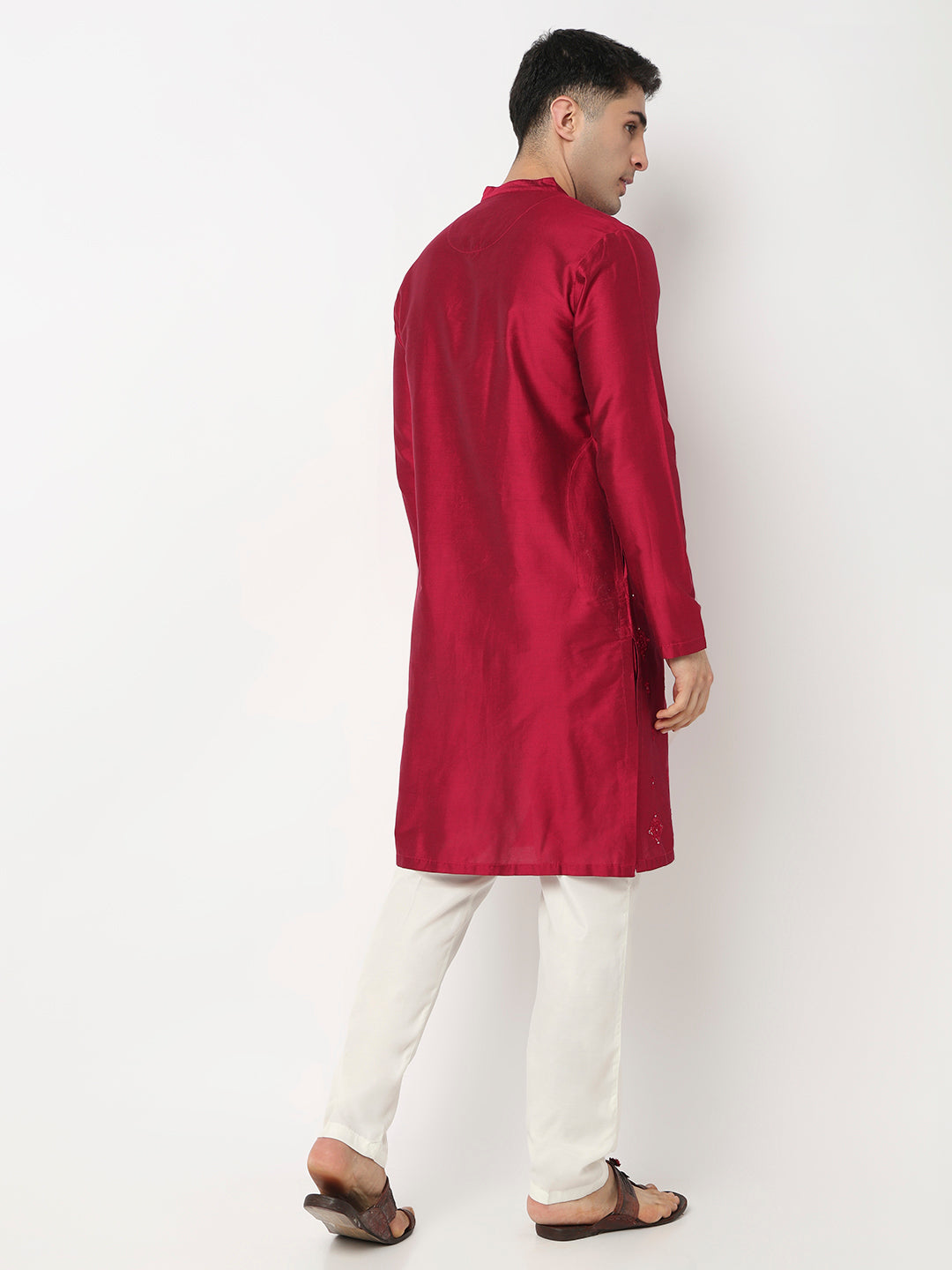 Embroidered Straight Long Kurta