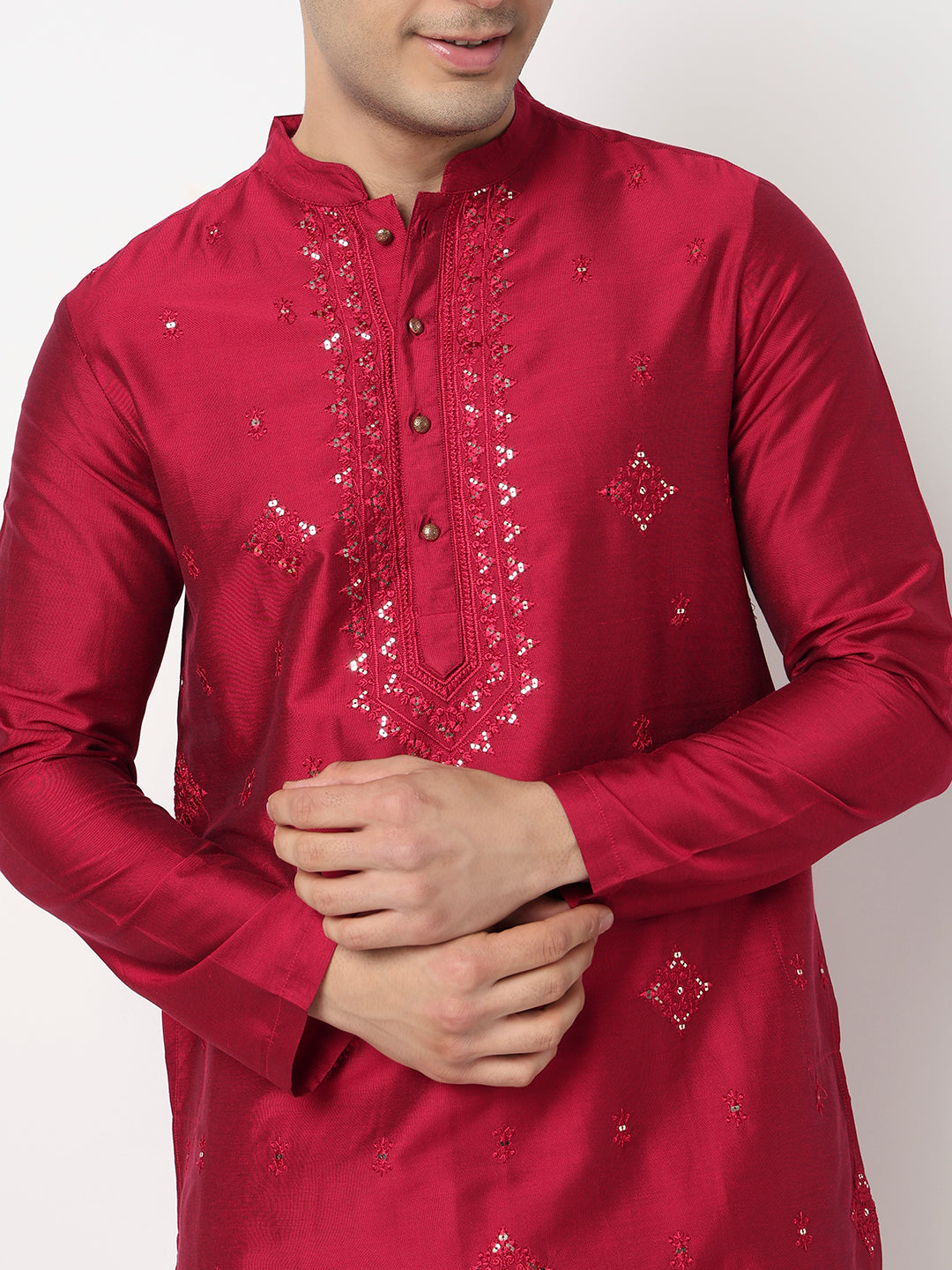 Embroidered Straight Long Kurta