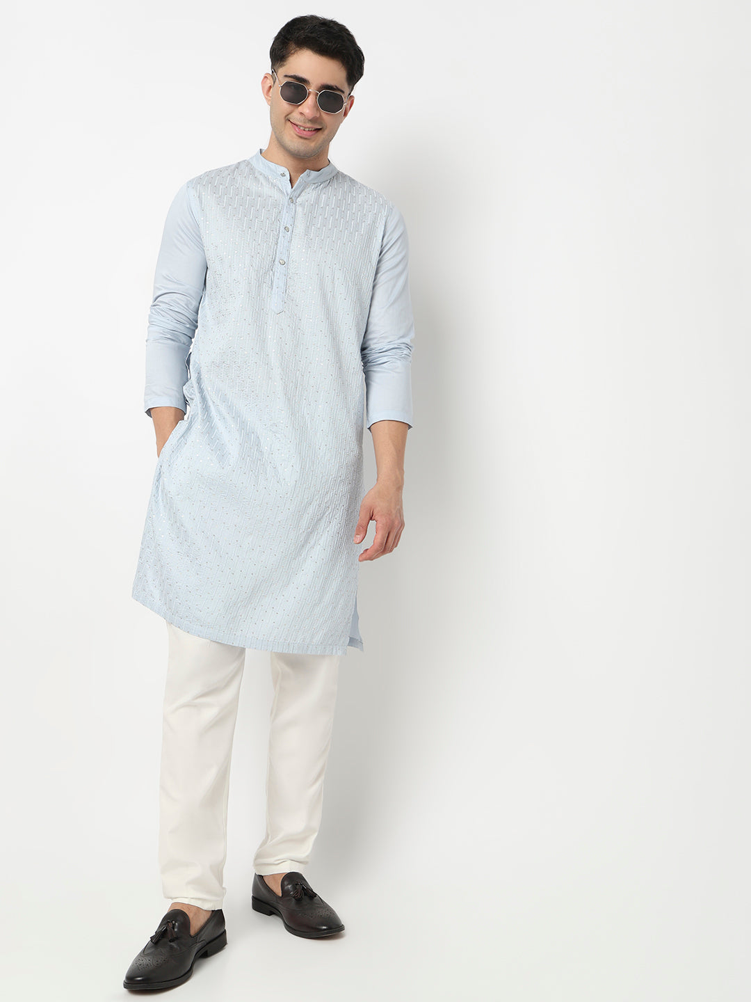 Embroidered Straight Long Kurta