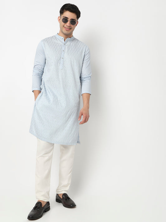 Embroidered Straight Long Kurta