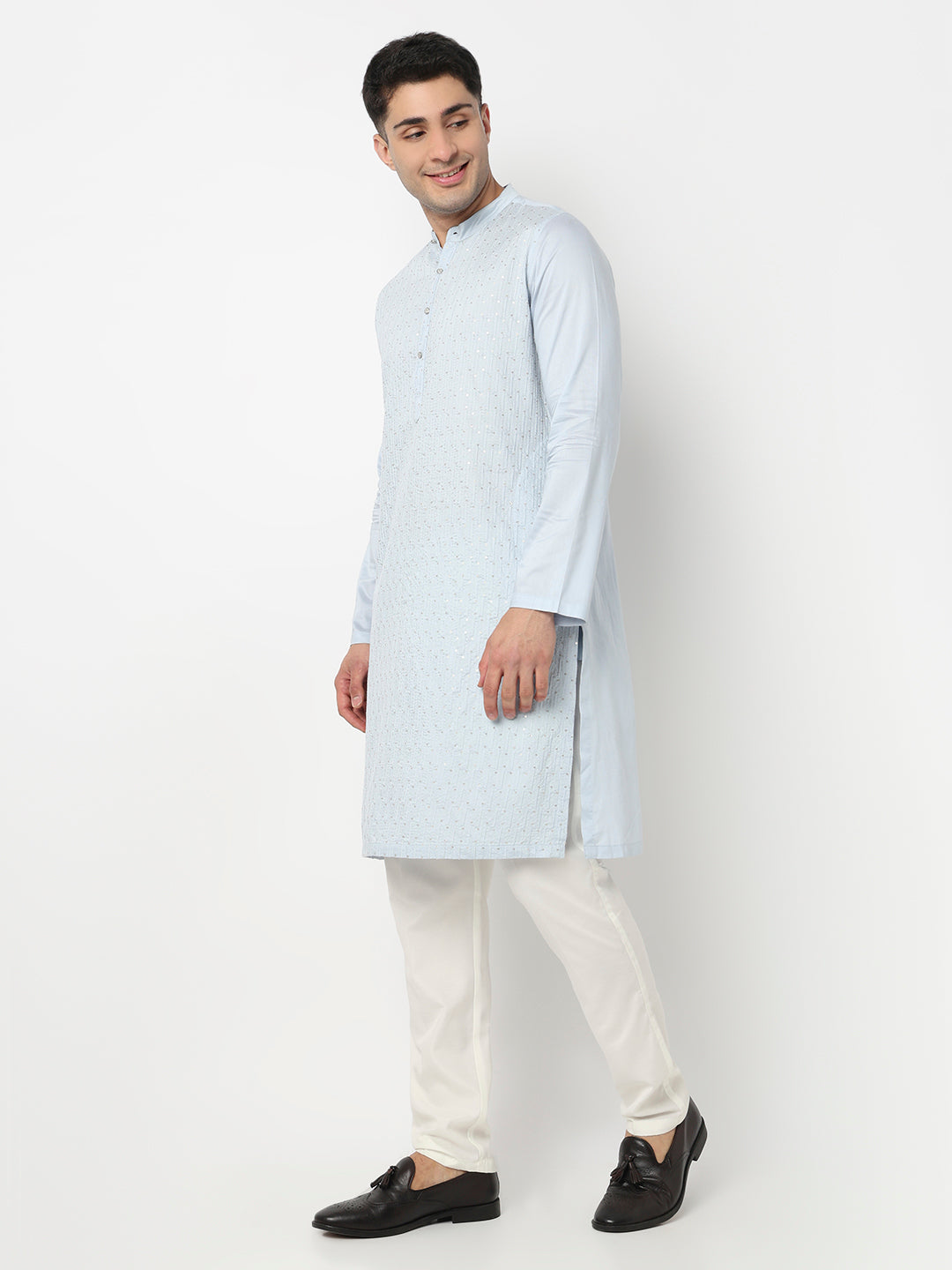Embroidered Straight Long Kurta