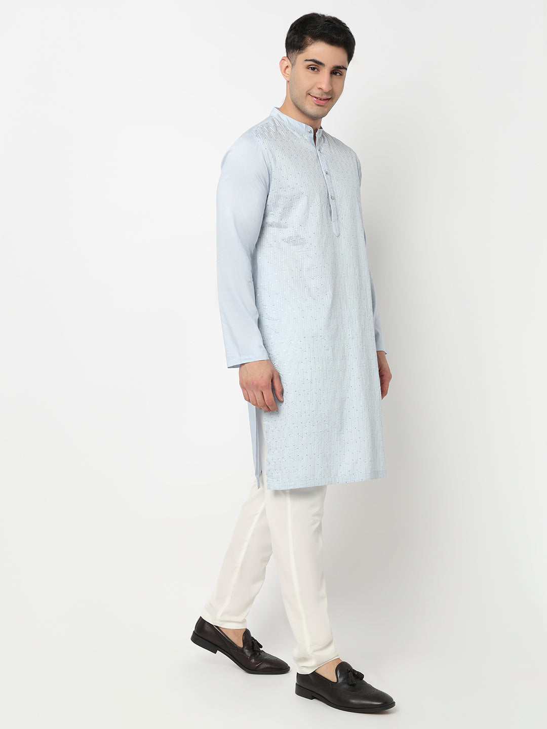 Embroidered Straight Long Kurta