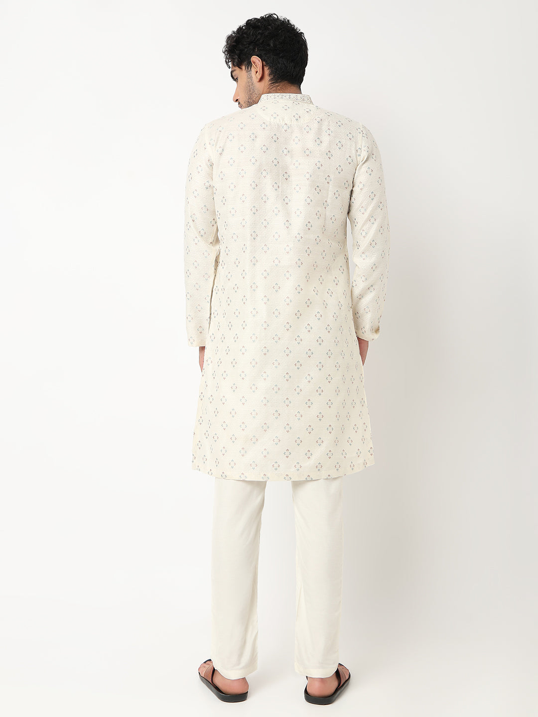 Jacquard Straight Long Kurta