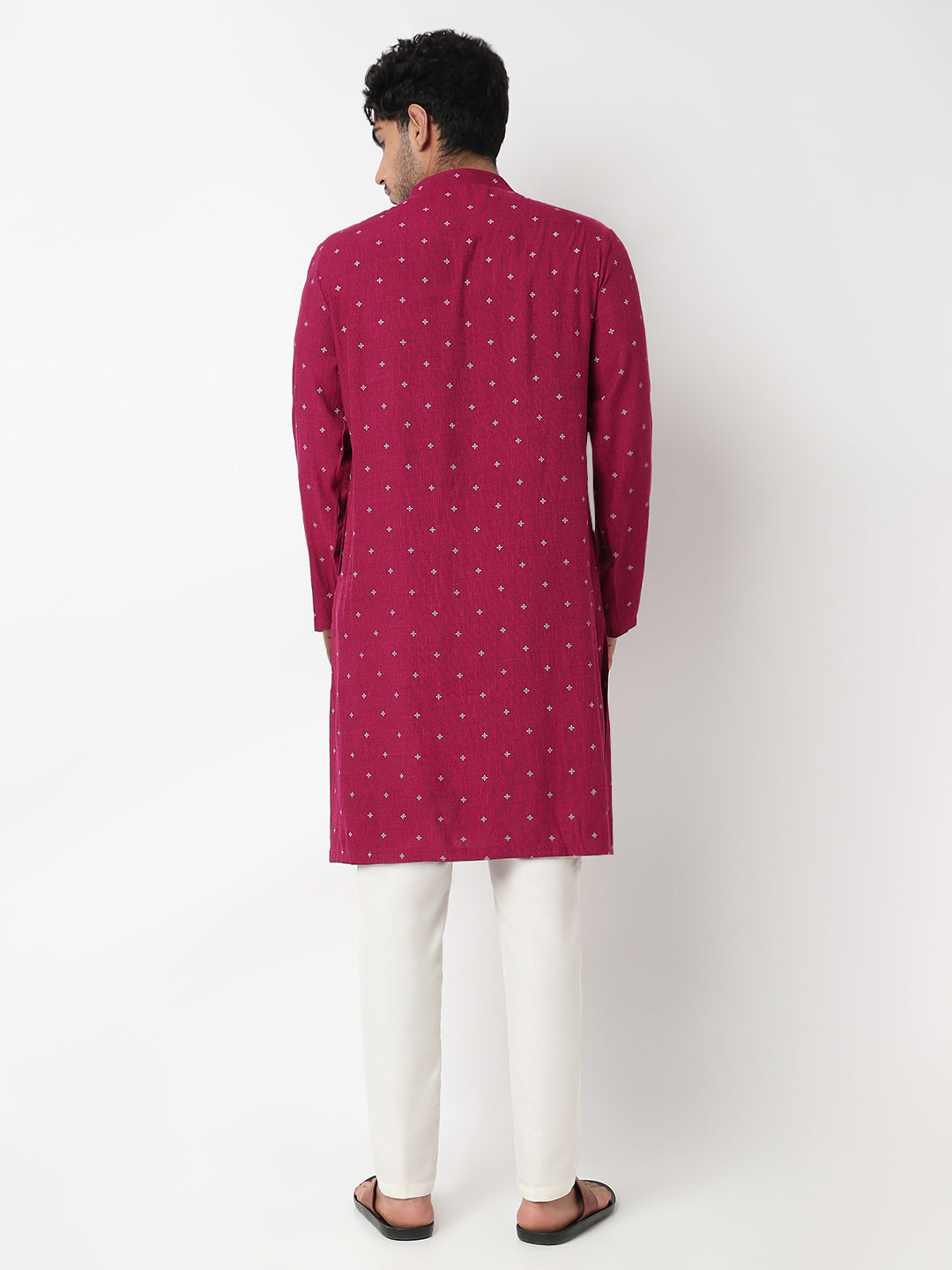 Printed Straight Yarn Dyed Long Kurta