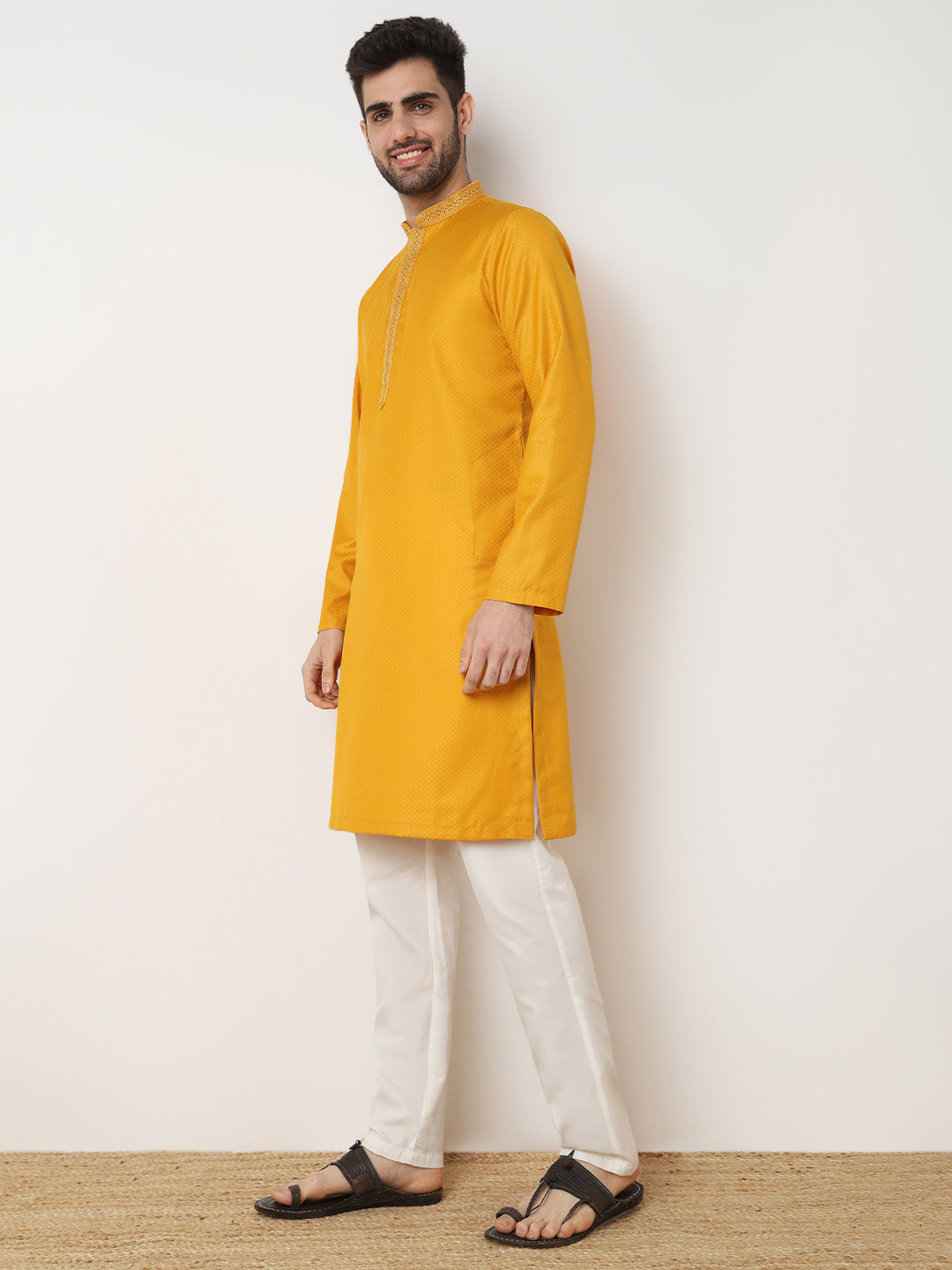 Dobby Jacquard Long Kurta