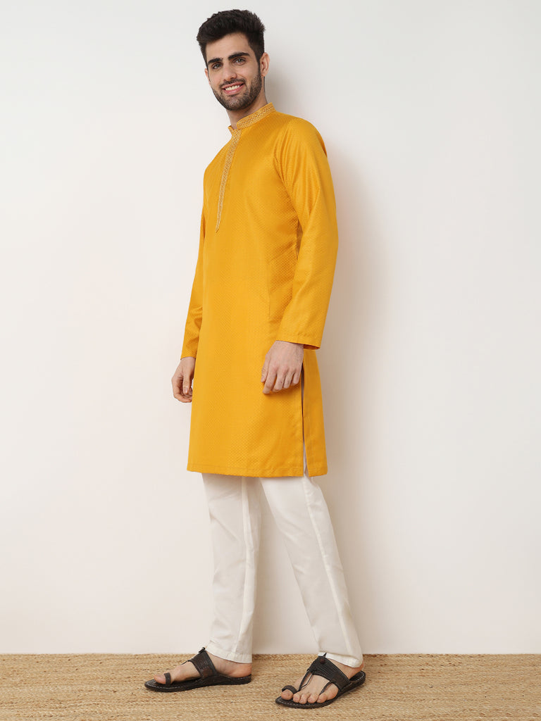 Dobby Jacquard Long Kurta