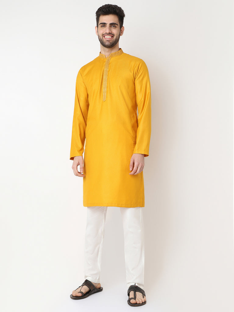 Dobby Jacquard Long Kurta